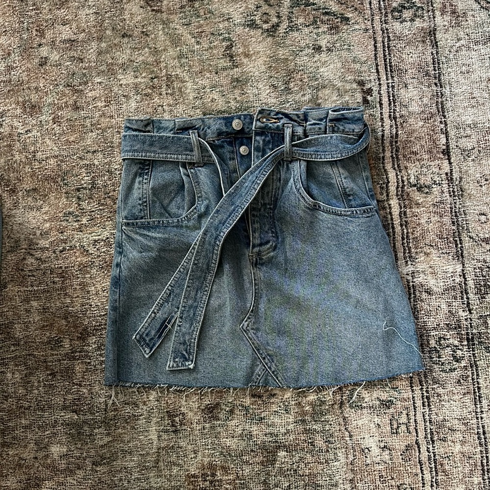 Free People We The Free East of Eden Denim Skirt